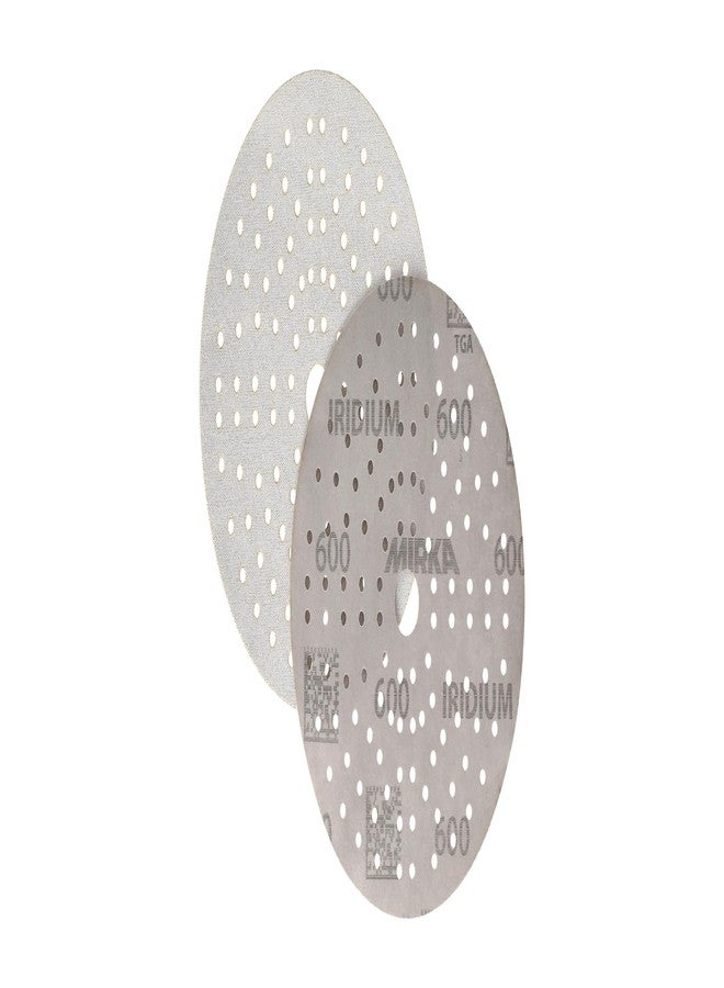 Mirka Iridium Premium Sandpaper Ø 6-Inch Hook & Loop, Grit 600, 50 pcs/for Sanding of Paint, Putty, Primer, Wood, Steel, Mineral Materials, Plastic. - Image 2