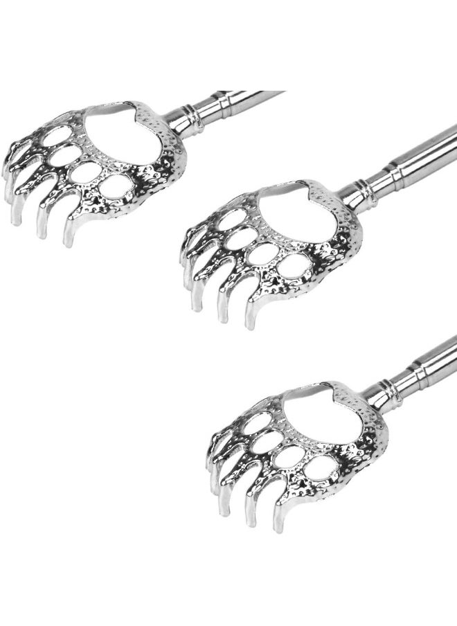 HOFASON (Black) Back ScratcherBear Claw Telescopic Back Massager Tool With Soft Rubber HandlesExtendable Telescope Backscratcher Eliminating Back Itching For Both Human And Pets (Black)  - Image 3