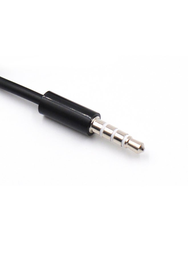 Audio Cable AUX Car Cable 3.5mm Car Cable 4 Section 4 Core Audio Tape Microphone Audio Cable-Color:Enameled Wire-Length:1 M  - Image 5