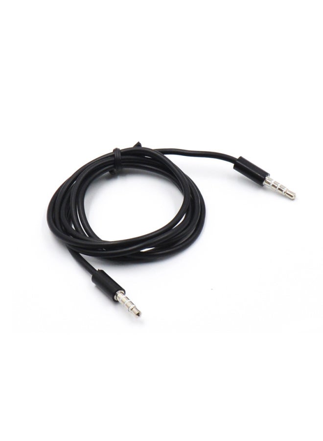 Audio Cable AUX Car Cable 3.5mm Car Cable 4 Section 4 Core Audio Tape Microphone Audio Cable-Color:Enameled Wire-Length:1 M  - Image 2