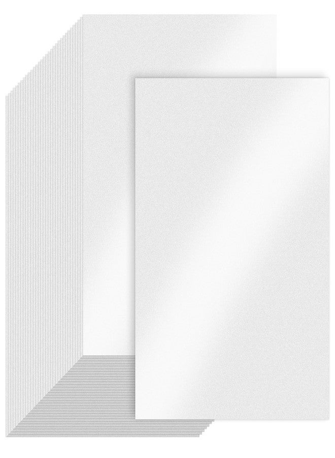 Bupete 100 Sheets White Shimmer Cardstock Paper 8.5x11, 80lb Certificate Paper - Image 1