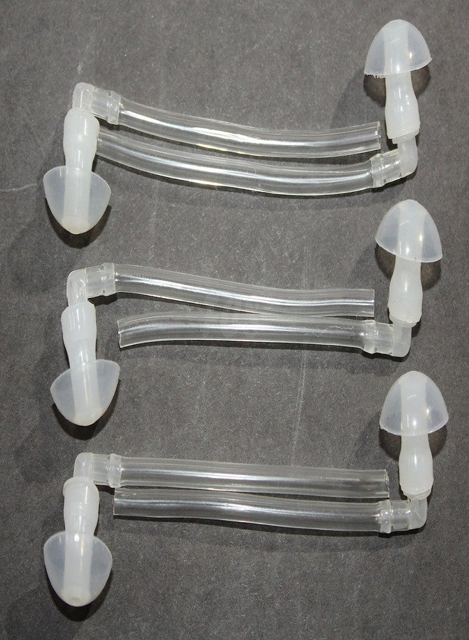 أف سي أس مجموعة FCS من 6 قطع من سدادات الأذن المصنوعة من السيليكون لأجهزة السمع خلف الأذن، مع وصلات أنبوبية ومرفقية (كبيرة - 14 مم)، شفافة - Image 2