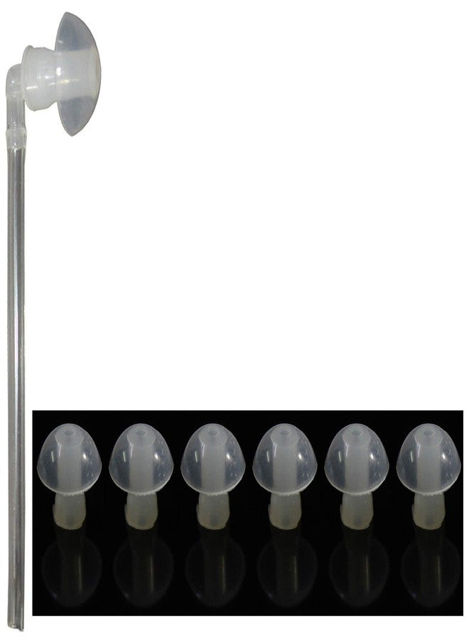 أف سي أس مجموعة FCS من 6 قطع من سدادات الأذن المصنوعة من السيليكون لأجهزة السمع خلف الأذن، مع وصلات أنبوبية ومرفقية (كبيرة - 14 مم)، شفافة - Image 1