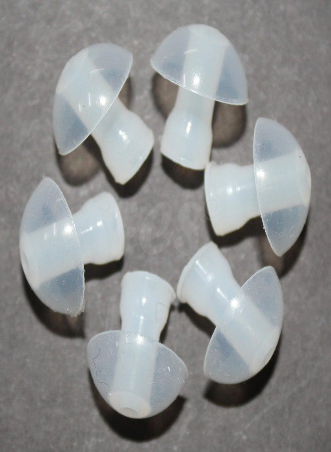 أف سي أس مجموعة FCS من 6 قطع من سدادات الأذن المصنوعة من السيليكون لأجهزة السمع خلف الأذن، مع وصلات أنبوبية ومرفقية (كبيرة - 14 مم)، شفافة - Image 3