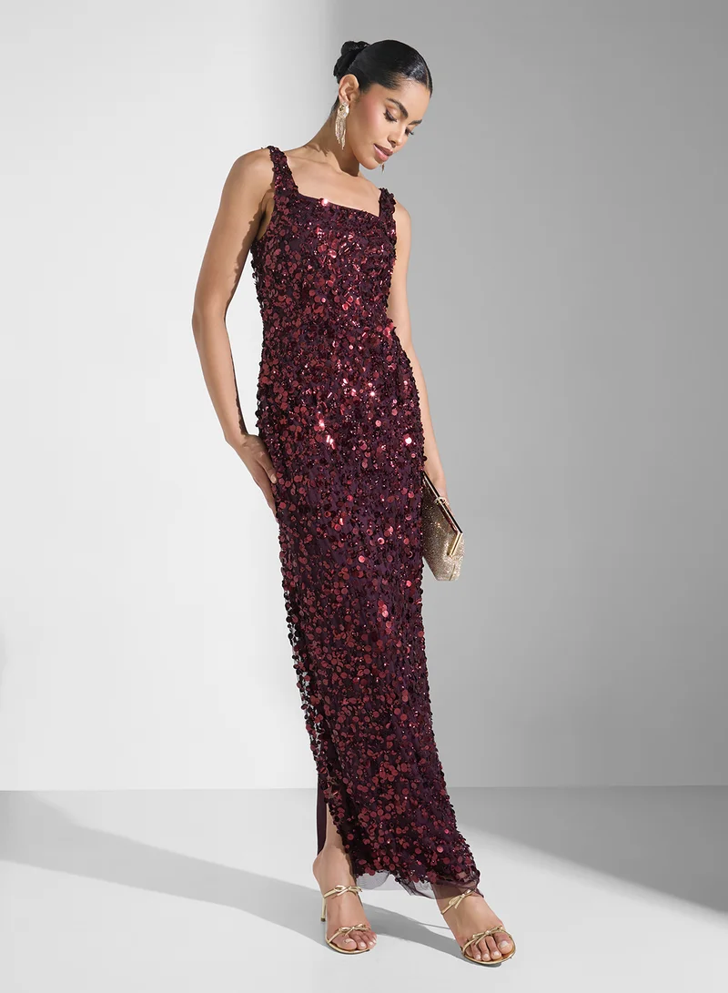 Namshi x Sequin Column Dress