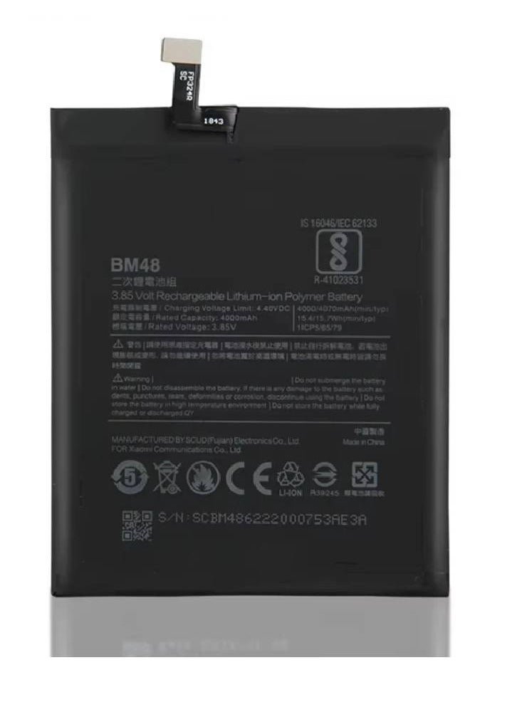 GENNEXT Genuine Replacement High Quality Battery For Xiaomi Mi Note 2 (BM48) - Black - Image 2
