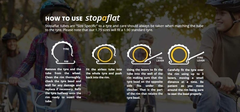 Stop-A-Flat Puncture Proof Bicycle Inner Tube - Image 5