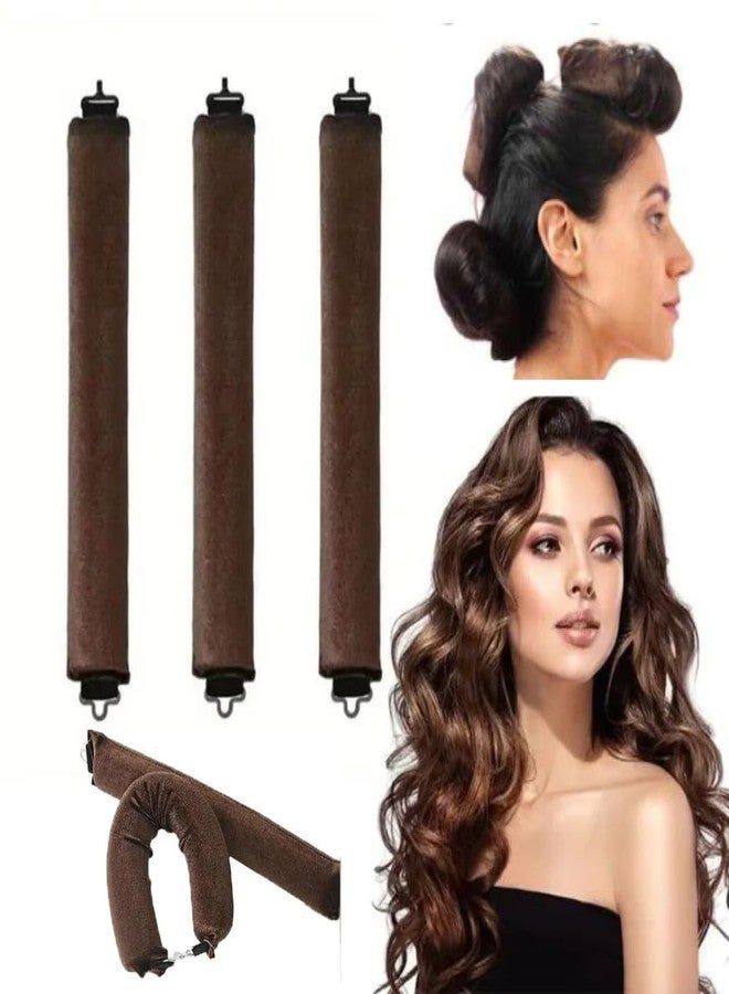 ENZAMOL 3PCS Heatless Satin Curler for Women - No Heat Rollers for All Hair Types - Heatless Curls Headband Hair Curler - Image 1