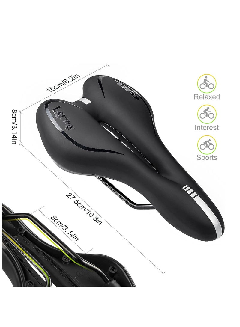 INKBIRD Bike Seat Cushion Comfortable Gel Bicycle Seat Waterproof Padded Mountain Bike Saddle with Soft Memory Foam, Durable Rain Cover, Easy Installation, Perfect for Road, MTB & BMX Cycling for Men & Women  - Image 4