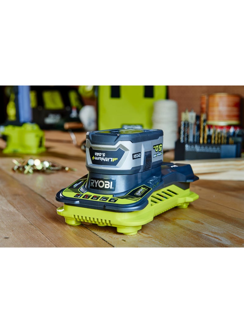 RYOBI Tools Ryobi 18V One+ Lithium Battery Charger, 5.0 Ah - Image 2