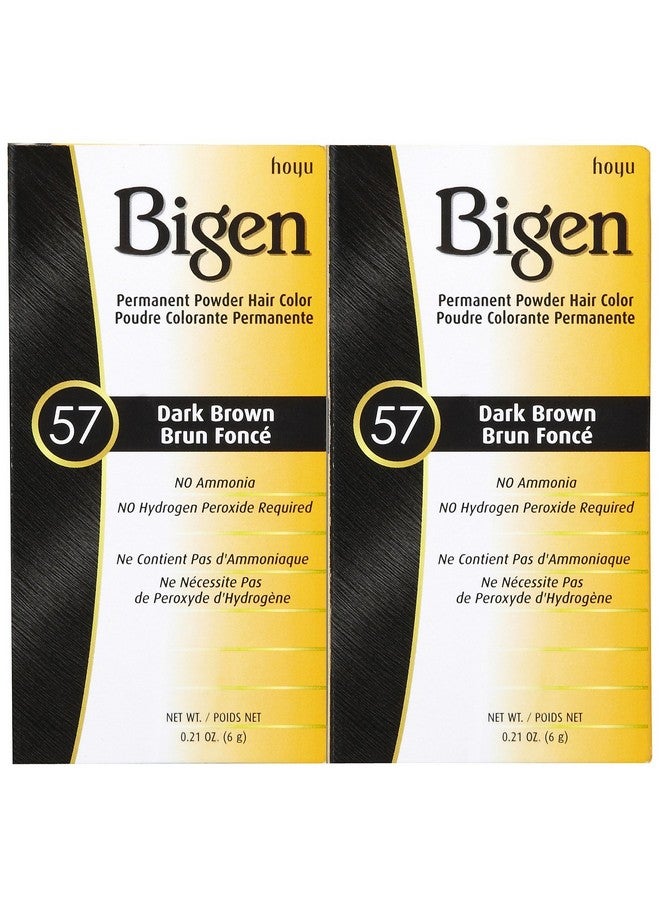 Bigen Permanent Powder Hair Color 57 Dark Brown