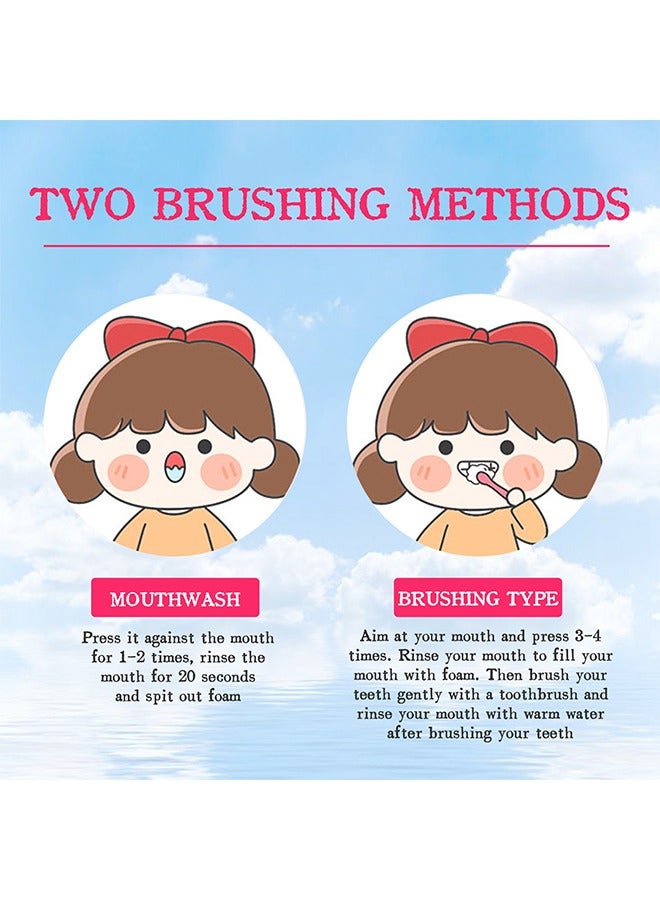 Jaysuing Rids Foam Toothpaste,Children's Low Fluoride Toddler Toothpaste, Dental Care For Children 3 Years And Up, Super Fine Mousse Foam, Easy To Use (Strawberry Flavors) 60ml - Image 5