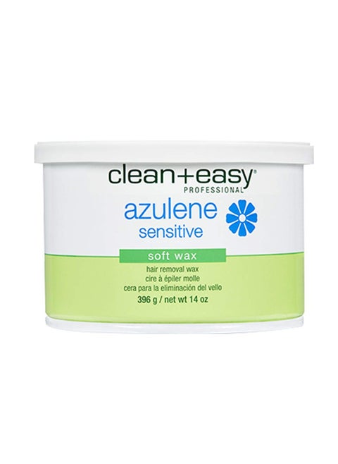 Clean + Easy Hair Removal Soft Wax With Azulene To Reduce Redness And Irritation- Ideal For Sensitive Skin, 14 oz