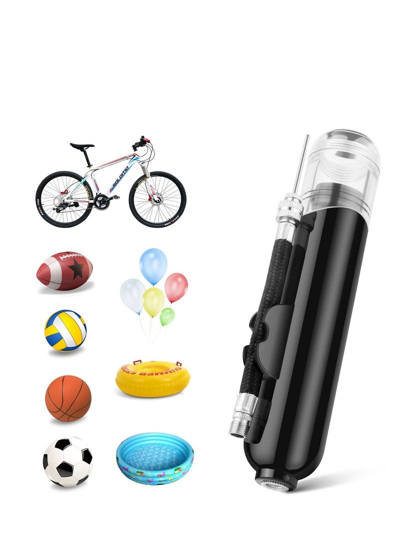 SYOSI - Ball Pump, Dual Action Inflate Air Pump with 3 Needles and 2 Nozzles for Soccer Ball, Basketball, Volleyball, Balloons, Bikes - Image 1