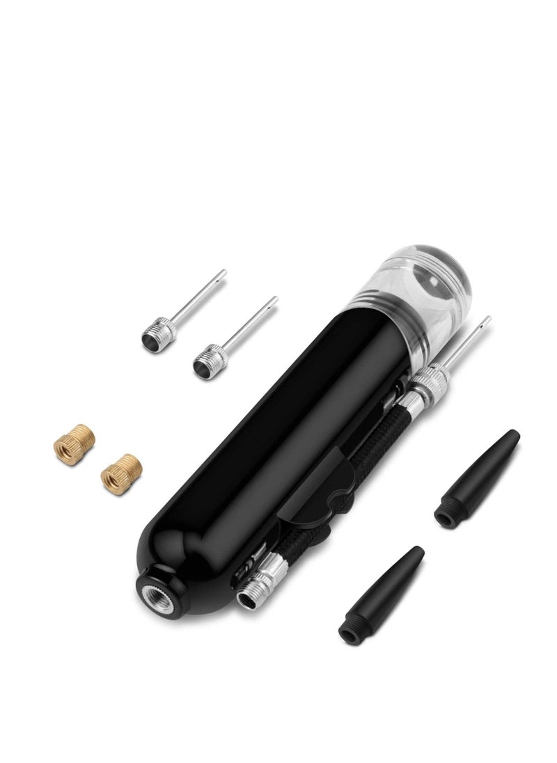 SYOSI - Ball Pump, Dual Action Inflate Air Pump with 3 Needles and 2 Nozzles for Soccer Ball, Basketball, Volleyball, Balloons, Bikes - Image 1
