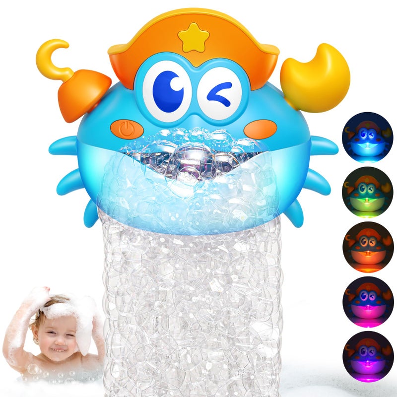 Puidapo Bath ToysLight Up Baby Bath Toys Bath Bubble Machine with Colourful RGB Light Great Birthday for Toddler Boys and Girls Tub Toy for Kids Ages 13 48 - Image 2