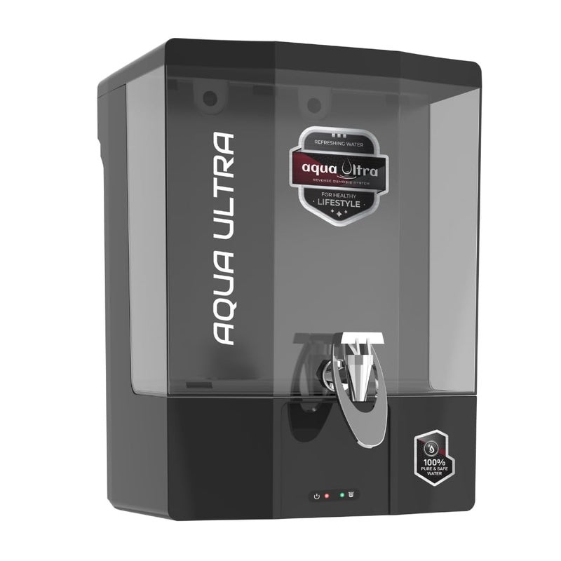 AQUAULTRA جهاز تنقية المياه أكواالترا بلاك ROUV فلترة نحاسية قلوية 9 لتر قابل للغسل والتفكيك مناسب جداً للمنزل والمكتب ضمان سنة واحدة معتمد من ISI - Image 3