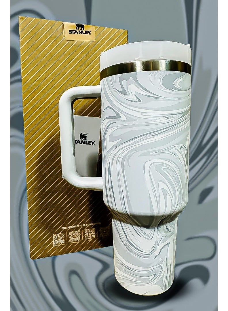 Stanley 40oz Tumbler Stainless Steel Travel Mug with Reusable Straw BPA Free Eco Friendly and Dishwasher Safe Equipped with Leakproof FlowState Lid and Double Wall Insulation Keeps Drinks Hot for 16 Hours and Cold for 24 Hours Slim Base Designed to Fit Car Cup Holders with Rugged Ergonomic Handle for Travel Work and Daily Use - Image 4