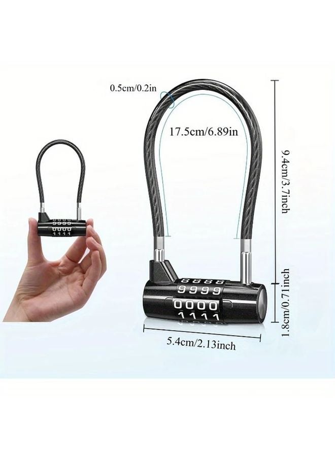 Zinc Alloy 4 Digit Combination Lock Keyless Heavy Duty For Gym Locker Shed - Image 3