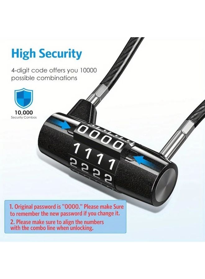 Zinc Alloy 4 Digit Combination Lock Keyless Heavy Duty For Gym Locker Shed - Image 5