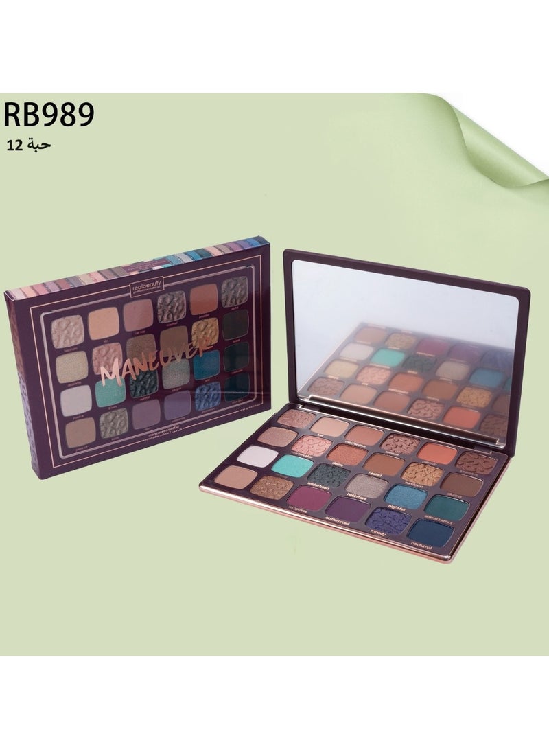 Professional Eyeshadow Palette 24 Colors Multicolor