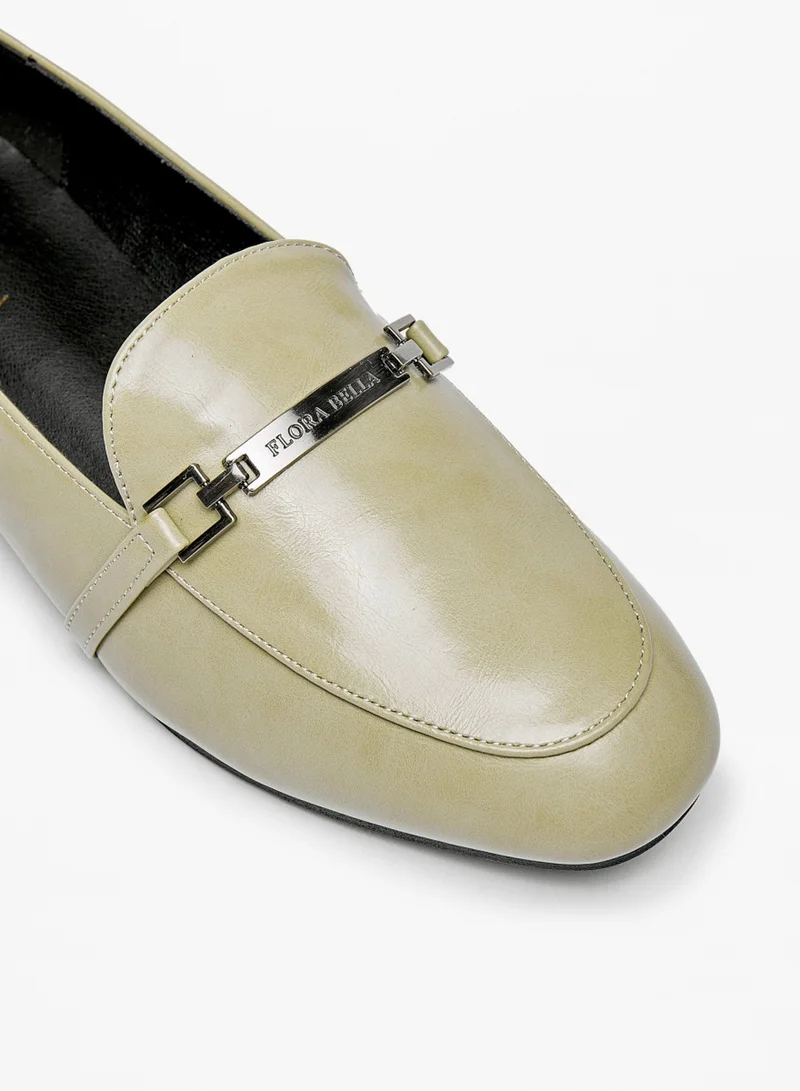 فلورا بيلا من شو إكسبرس Womens Solid Slip On Loafers