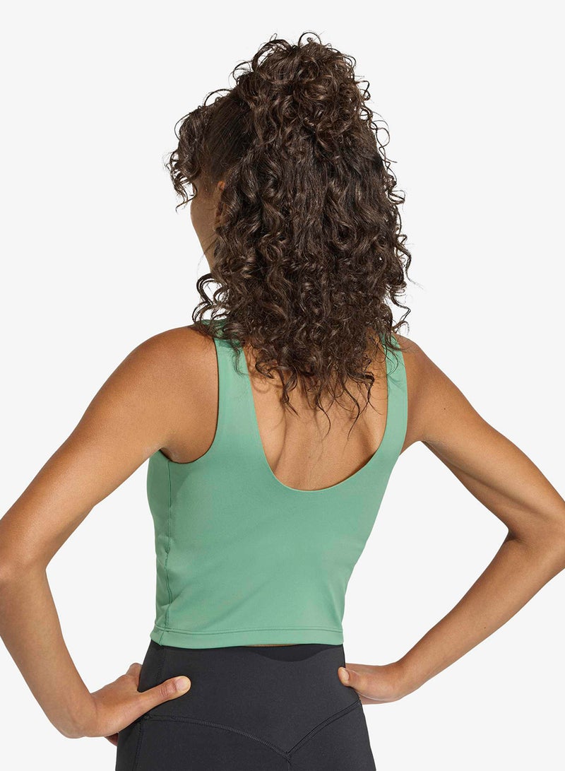 Adidas 3-Stripes Studio All Me Light Support Tank - Image 4
