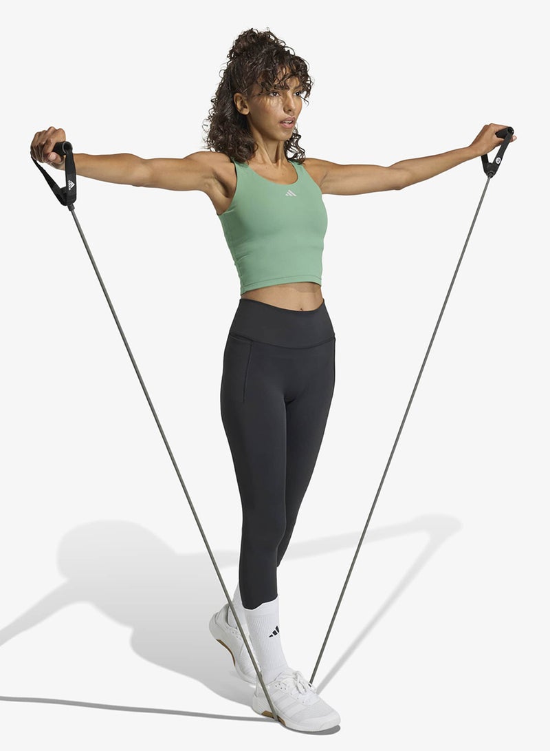 Adidas 3-Stripes Studio All Me Light Support Tank - Image 5