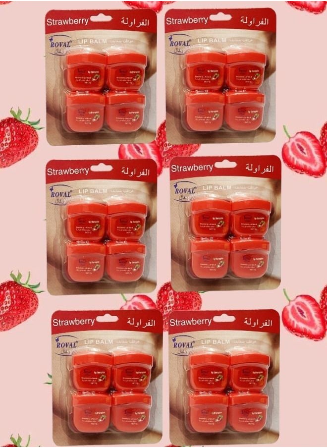 BOUTIQUE 24 Pieces Roval Lip Balm Strawberry 7g 