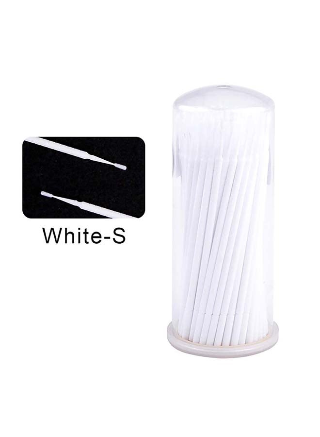 IOLITE 100-Pieces Disposable Micro Brushes Applicators Cotton Swab, LXCMB - White Cylinder 1.2 mm - Image 2