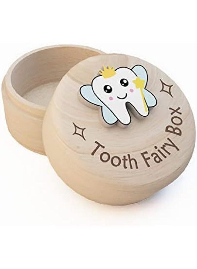 Generic Wooden Kidsren's Deciduous Tooth Box For Boys And Girls, Tooth Loss Hair Box, Baby Hair Tooth Collection, Commemorative Storage Box-Color:Style ⑦-Specification:5*3.5cm  - Image 1