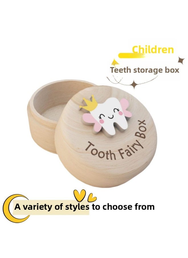 Generic Wooden Kidsren's Deciduous Tooth Box For Boys And Girls, Tooth Loss Hair Box, Baby Hair Tooth Collection, Commemorative Storage Box-Color:Style ⑦-Specification:5*3.5cm  - Image 2