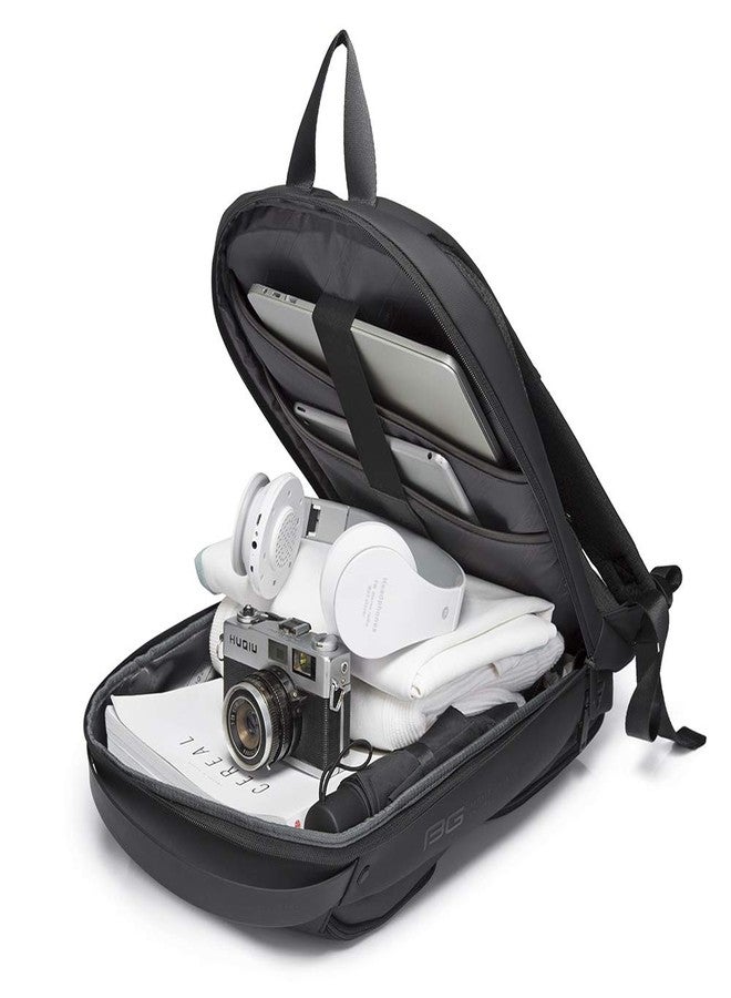 BANGE Water Resistant Anti-Theft Unisex Travel Laptop Backpack With Usb Charging Port (Black) 18 Litre - Image 5