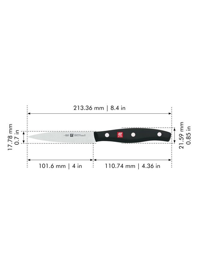Zwilling HENCKELS Zwilling J.A. Twin Signature German Chef Knife, Paring Knife, 4 Inch, Stainless Steel Knife, Black - Image 5