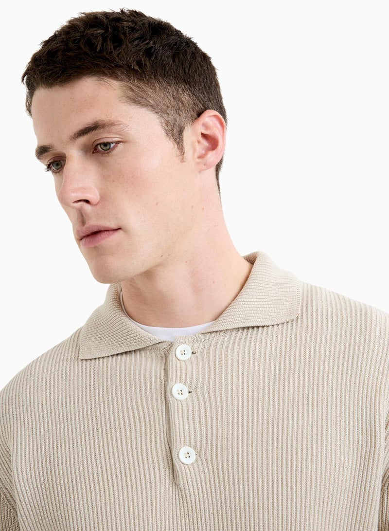 French Connection Heavy Knited Polo - Image 3