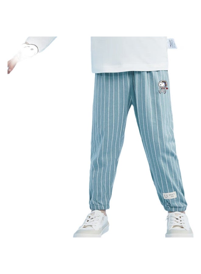 Snoopy Boys' Mosquito-Repellent Pants, Children'S Trousers, Summer Lightweight Casual Pants, Youth Comfortable Breathable Cotton Long Pants - Image 2