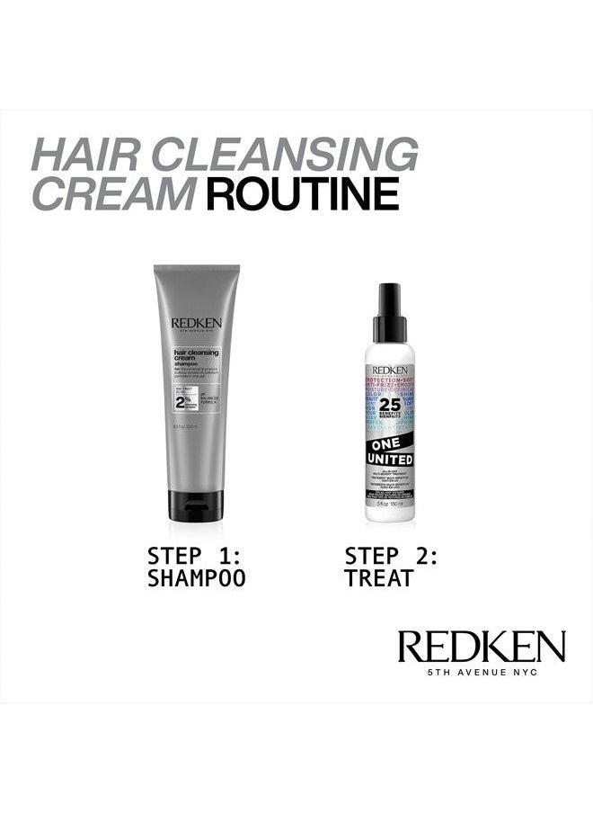 REDKEN - Redken Detox Hair Cleansing Cream Clarifying Shampoo | For All Hair Types | Removes Buildup & Strengthens Cuticle | 8.5 Fl Oz - Image 1