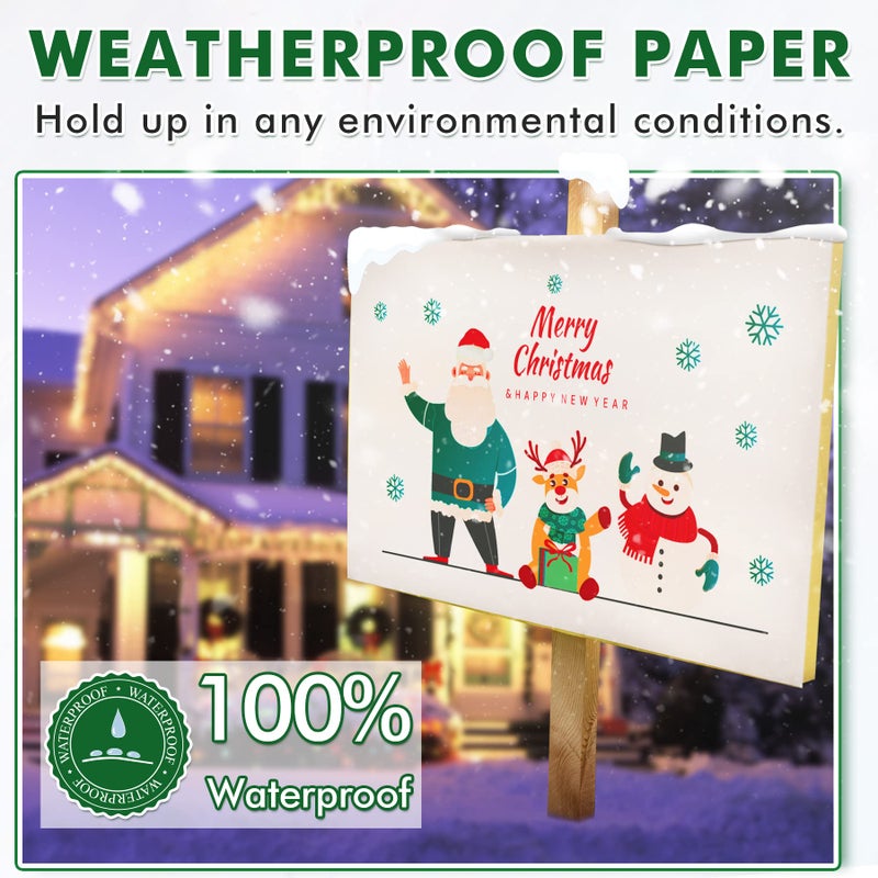 KOALA PAPER Koala Waterproof Paper for Laser Printer, Tearproof Printer Paper, Matte Double Sided Printable White Film 8.5x11 In 25 Sheets For Printing Backpacking Maps - Image 3