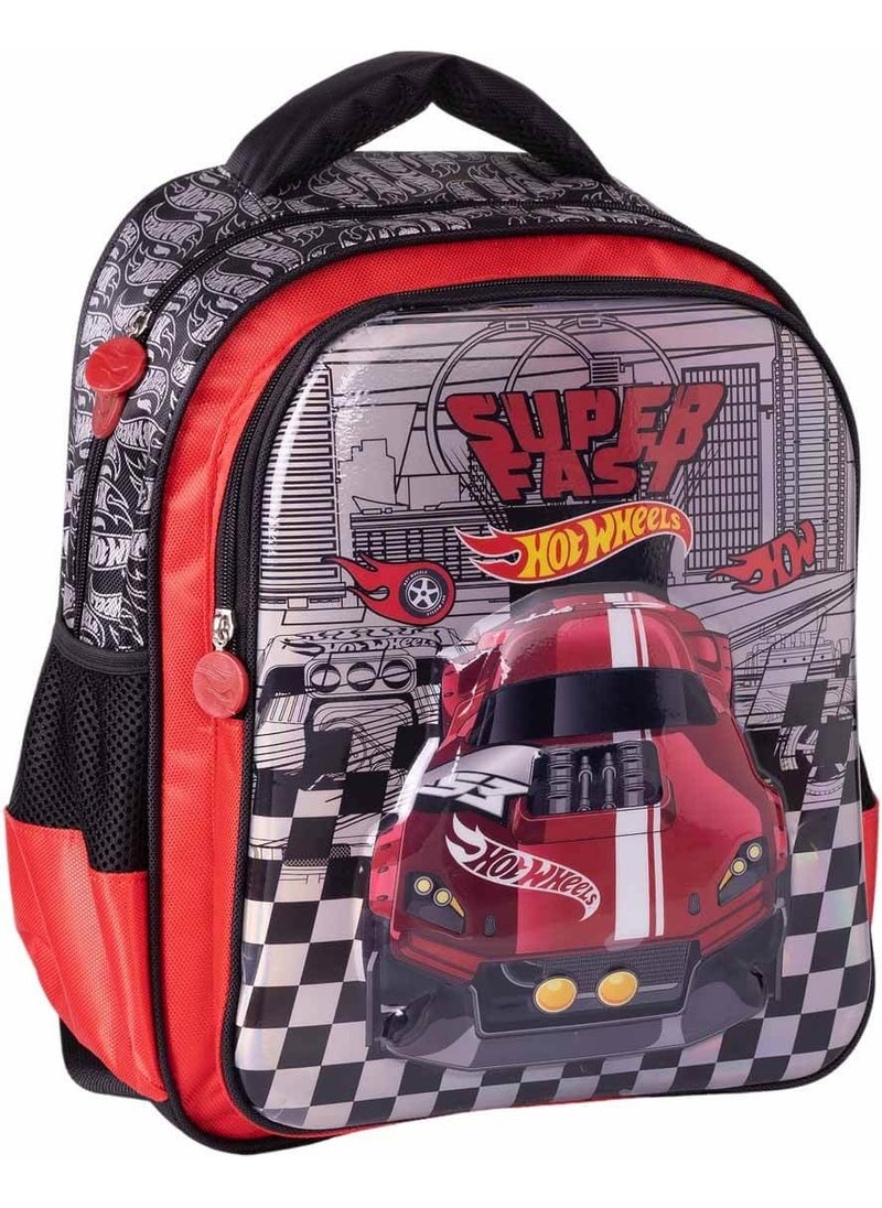 Bm Obm Hot Wheels Super Fast School Bag 2592  - Image 1