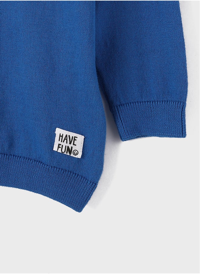LC WAIKIKI Crew Neck Long Sleeved Baby Boy Sweater  - Image 4