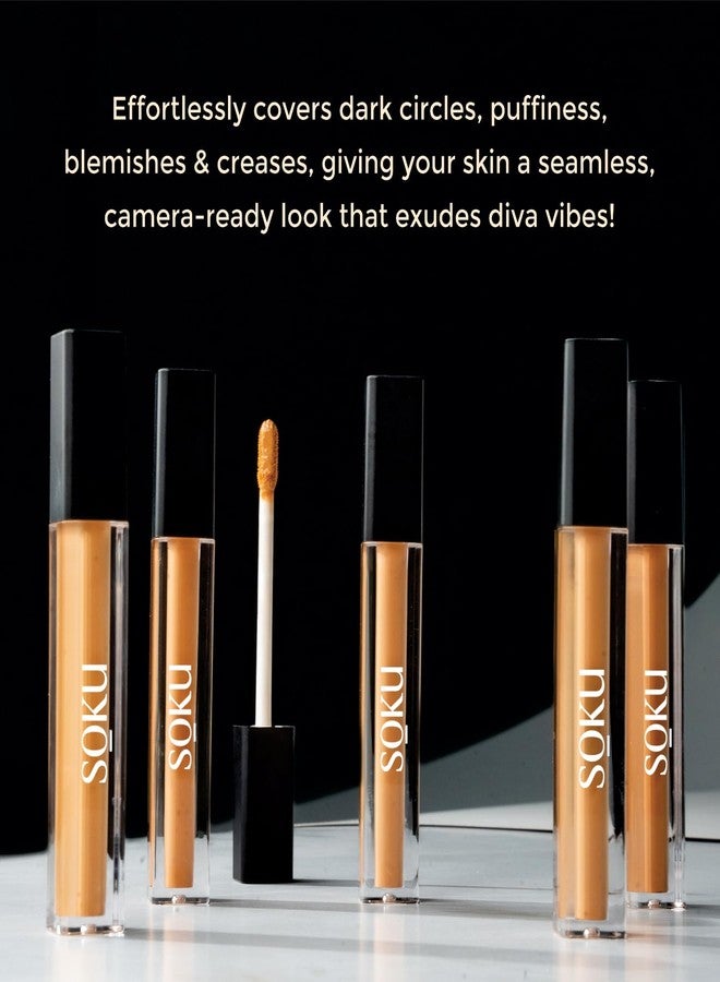 Soku All-Day Flawless Liquid Concealer for Women | Dark Spot Corrector | Concealer for Dark Circles | HD Finish | Long-Lasting | Suitable for All Skin Types & Tones | Shade - Honeyed Sand - 3.5ml - Image 4