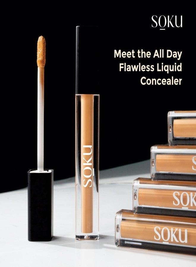 Soku All-Day Flawless Liquid Concealer for Women | Dark Spot Corrector | Concealer for Dark Circles | HD Finish | Long-Lasting | Suitable for All Skin Types & Tones | Shade - Honeyed Sand - 3.5ml - Image 5