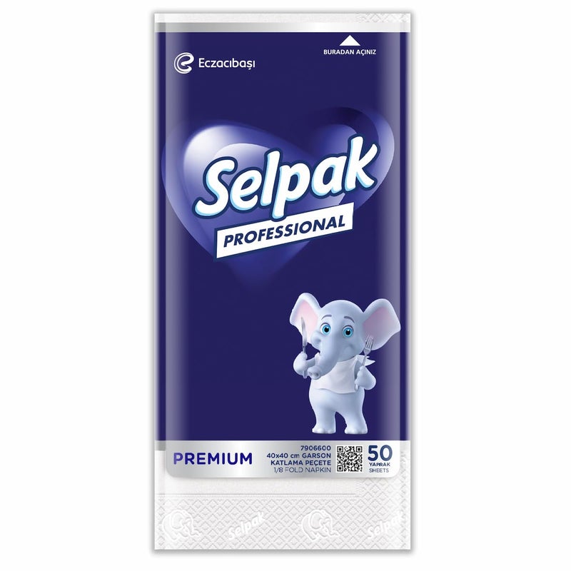 Selpak Dinner Napkin Tissue - 2Ply, 50 Sheets/Piece - Image 4