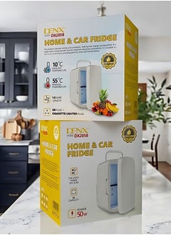 Denx DENX Small Refrigerator Suitable For Home ,Car To Store Hot and Cold Foods and Drinks 8 Liter  - Image 3