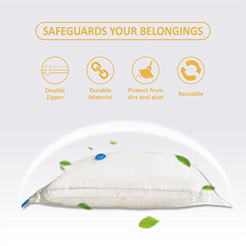 Roomimaster 10 Medium Vaccum Storage Bags, Space Saver Vacuum Storage Bags Medium, Space Bags, Vacuum Seal Bags for Clothes with Travel Hand Pump - Image 3