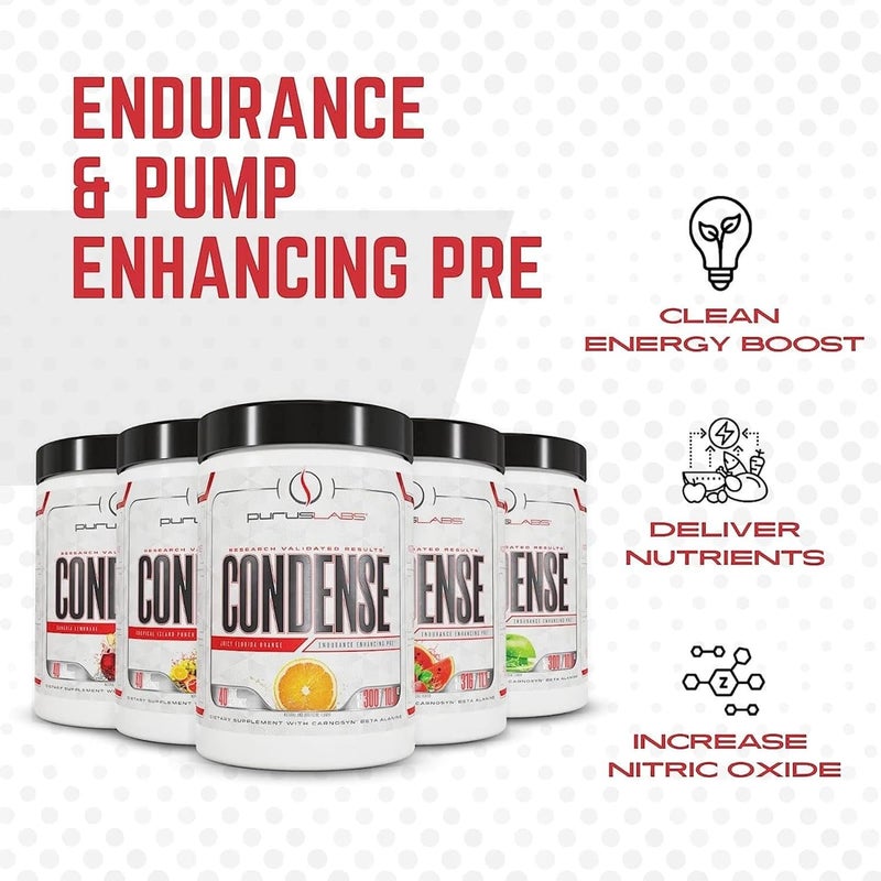 Purus Labs CONDENSE PreWorkout Powder 40 Servings Natural Sangria Lemonade - Image 5