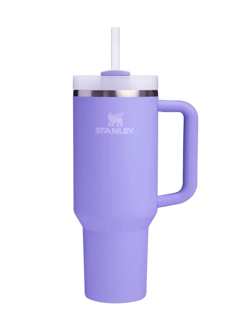 Stanley Quencher H2.0 FlowState 40 oz Insulated Travel Tumbler – Hydrangea | Double-Wall Recycled Stainless Steel Cup with 3‑Position Spill‑Resistant Lid, Reusable Straw, Easy-Grip Handle | Cup Holder Friendly | Dishwasher Safe & Eco-Friendly - Image 1
