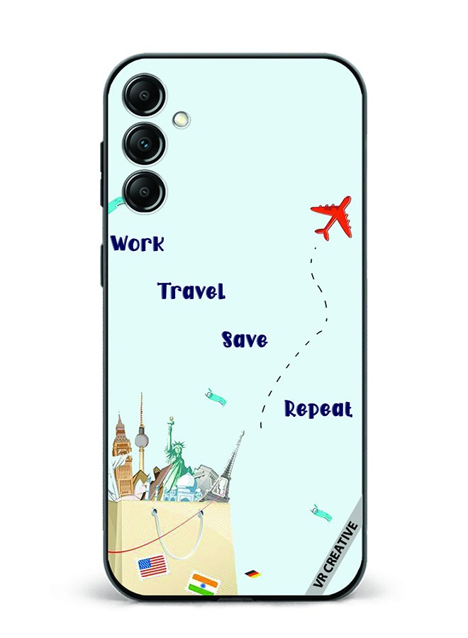VR CREATIVE Protective Case Cover For Samsung Galaxy A55 Travel quotes Design Multicolour - Image 1
