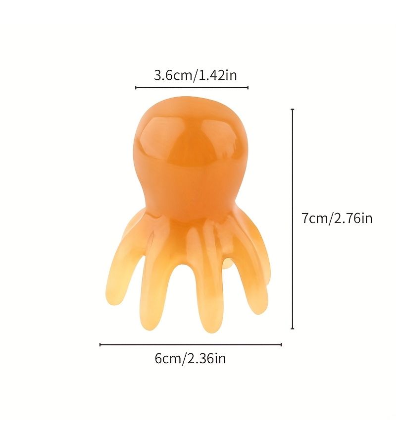Octopus Comb Massage Claw 1pc Meridian Dredging Tool For Scalp Hand Neck Wide Toothed Comb - Image 3