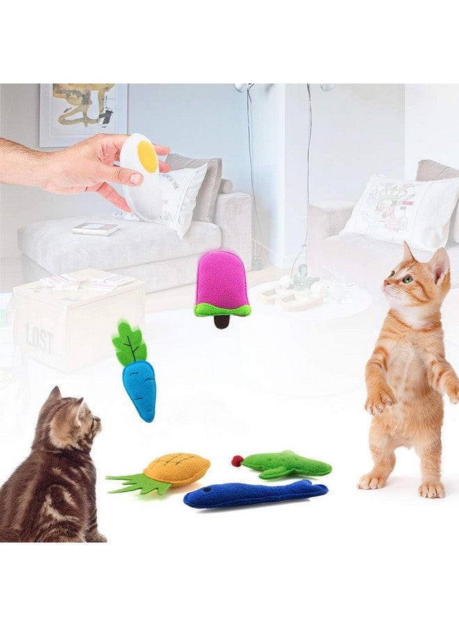 AWOOF Catnip Toys for Indoor Cats, 6 Pack Cat Chew Toys Plush Interactive Cat Kicker Toy for Indoor Kitten Exercise for All Breeds - Image 3